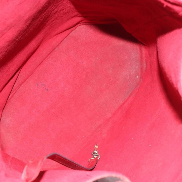 Authentic LOUIS VUITTON Epi Sac Depaule GM Shoulder Bag Red M80197 LV - Picture 3 of 16